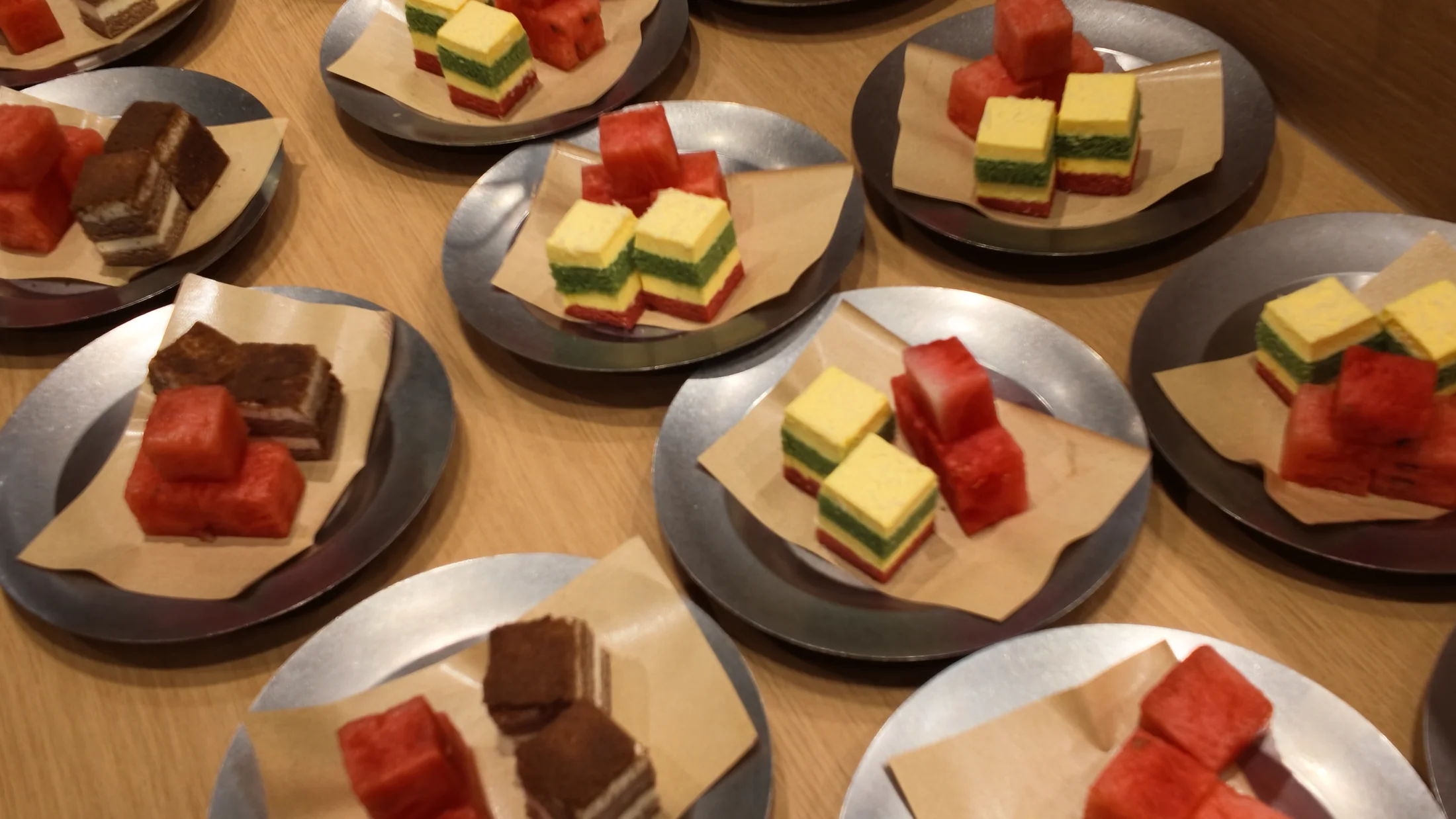 Fresh fruit and food prepared for the OpenDesign Shanghai workshop.