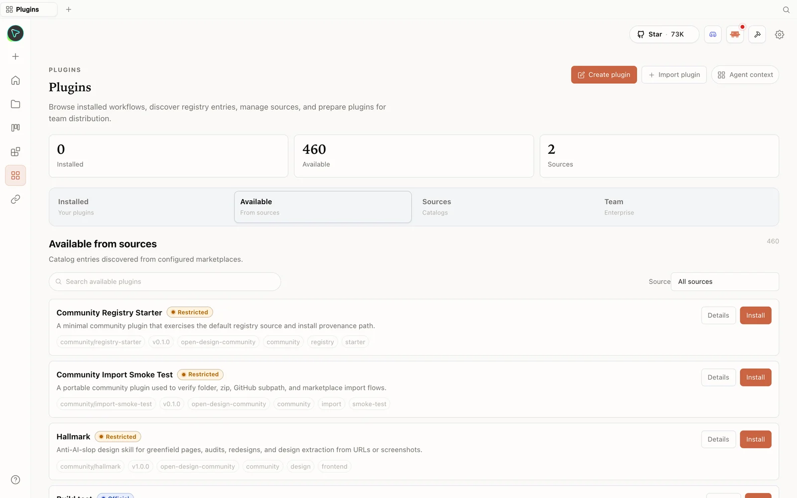 OpenDesign 的插件库，含可安装的 skill。